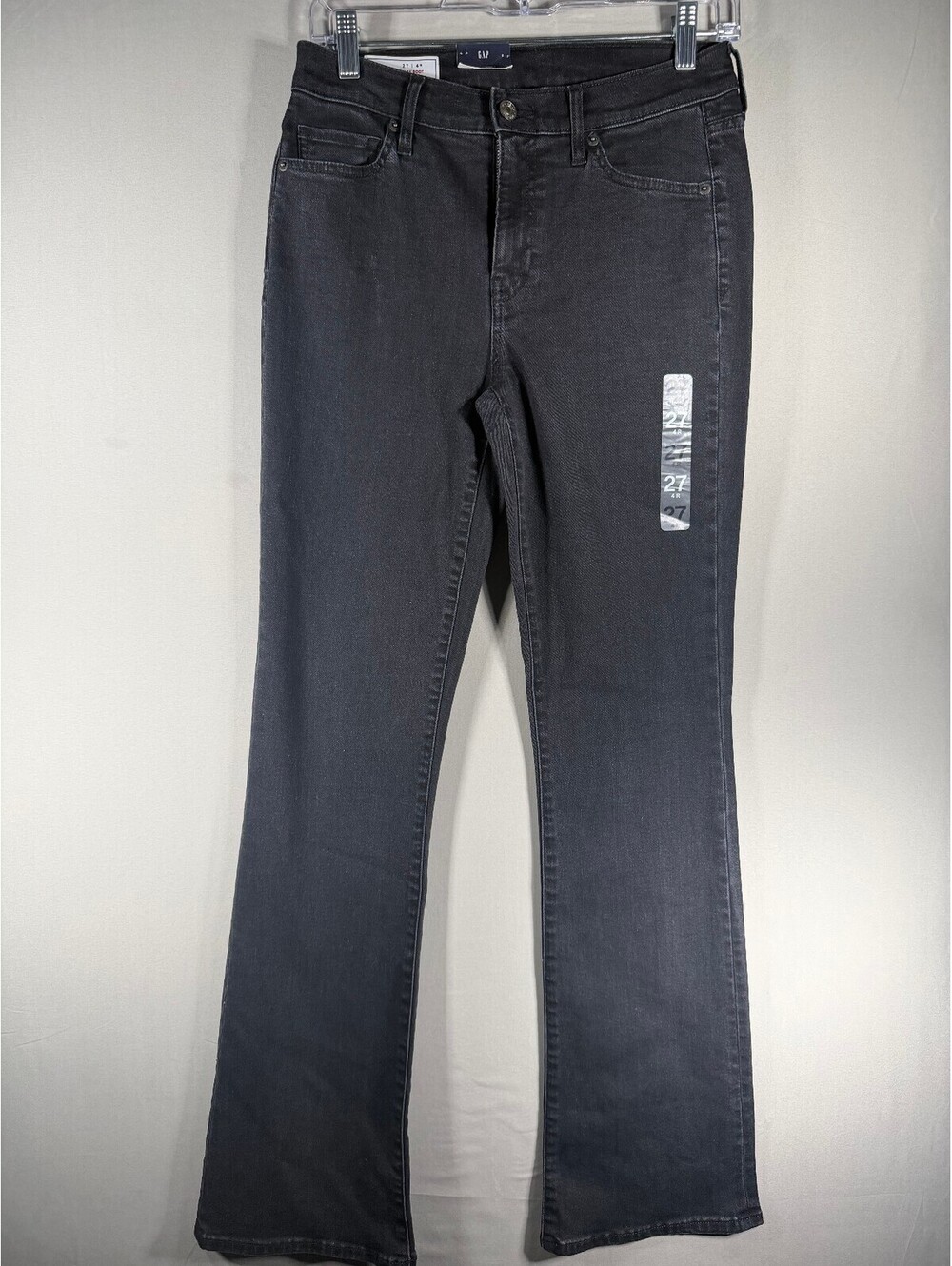 GAP Baby Boot Mid Rise Black Bootcut Jeans Size 27 4R NWT